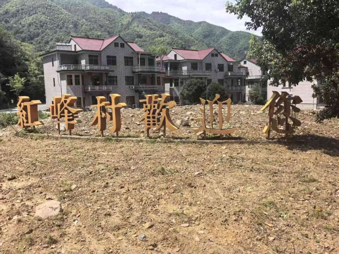 红峰村村头访客标