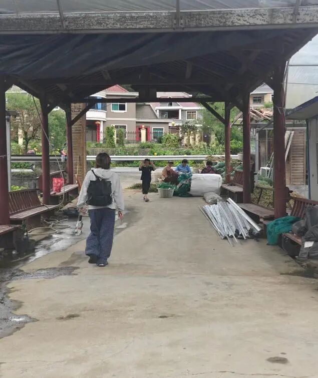 图为实践成员走访农户