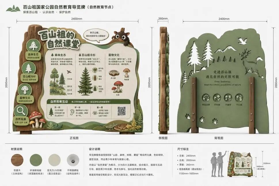 节点1——自然教育导览牌