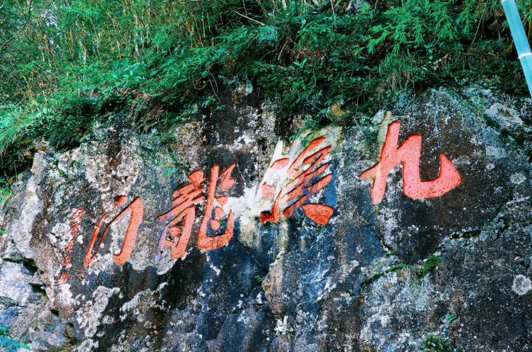 图为开化县齐溪镇龙门村“九溪龙门”摩崖石刻